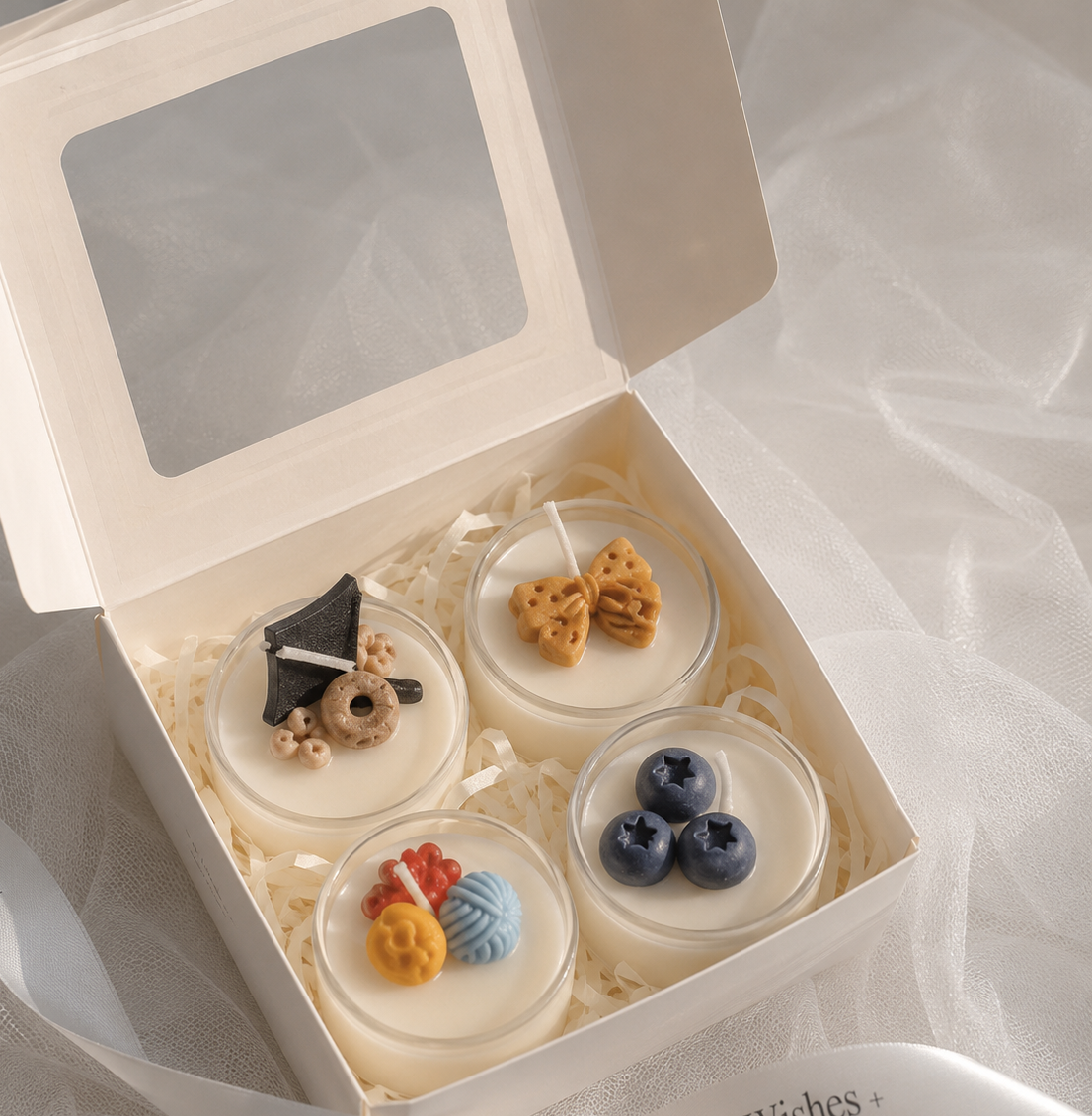 Sweet Mood Box - 4 Nến topping cute